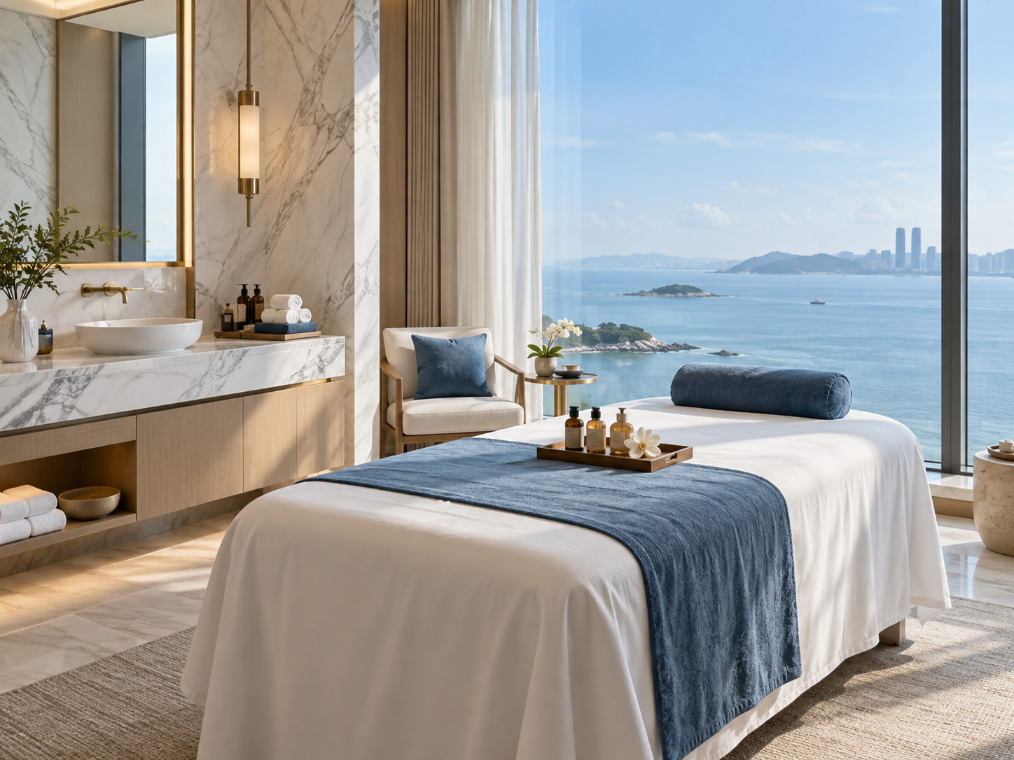 海岸藍風格酒店 SPA 場景